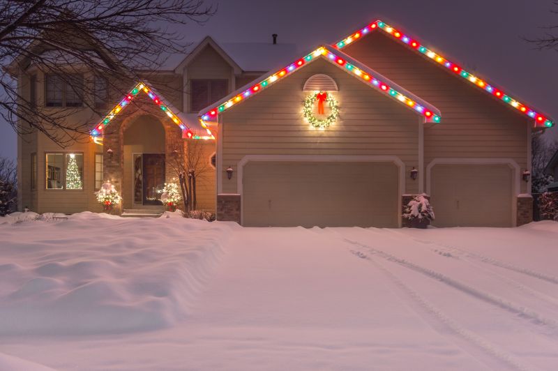 Christmas Lights Hanging in Olathe, KS