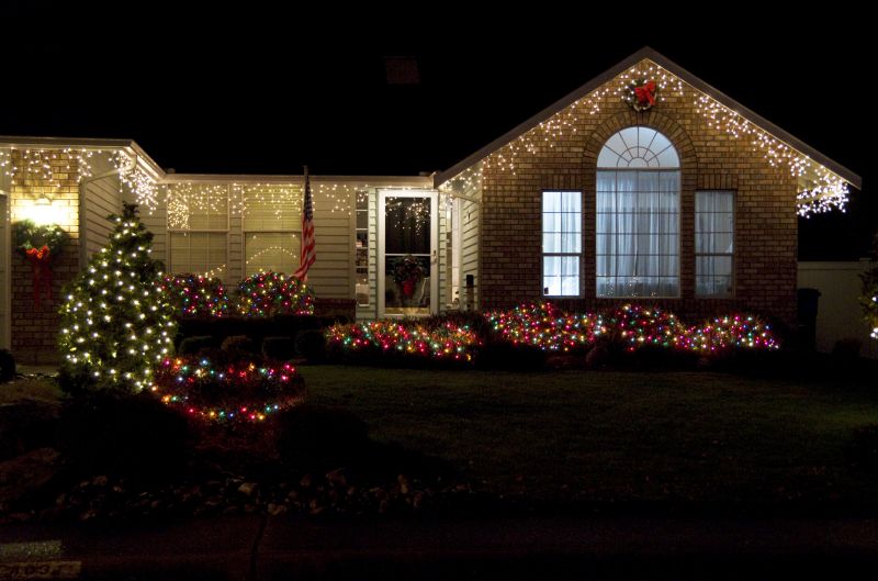 Christmas Lights Hanging in Kansas City, KS