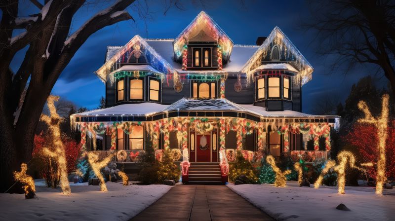 Holiday Lights Installation in Alpharetta, GA