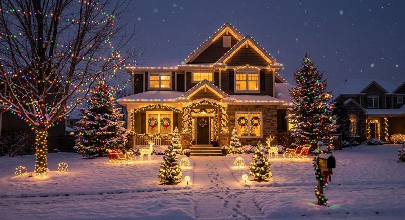 Seasonal Lights Installation in Overland Park, KS
